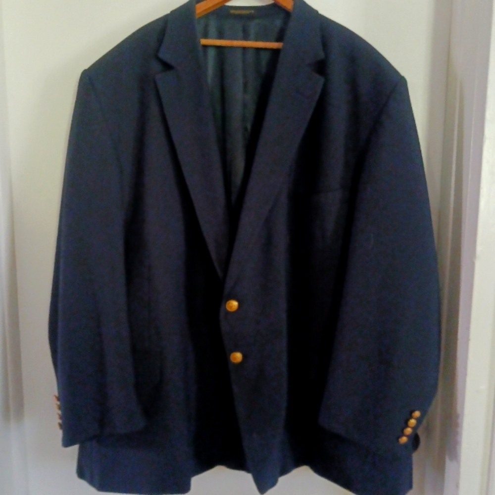 58 R Mens suitcoat navy blue